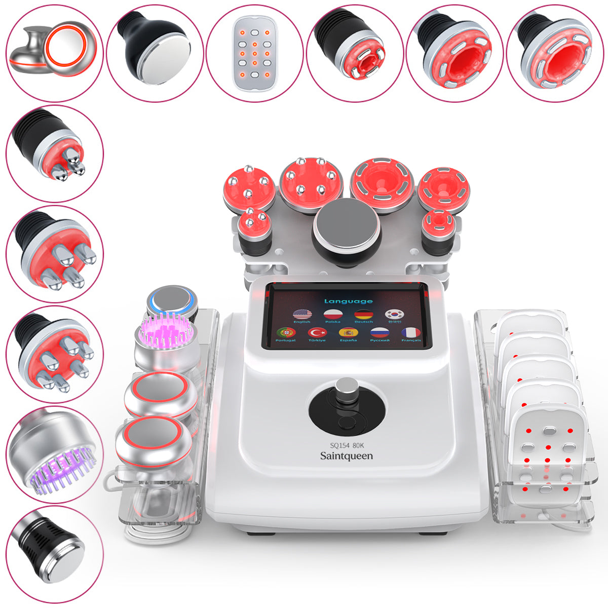 SQ154B Max – urządzenie do kawitacji 80K 11 w 1 z RF, EMS i chłodzeniem