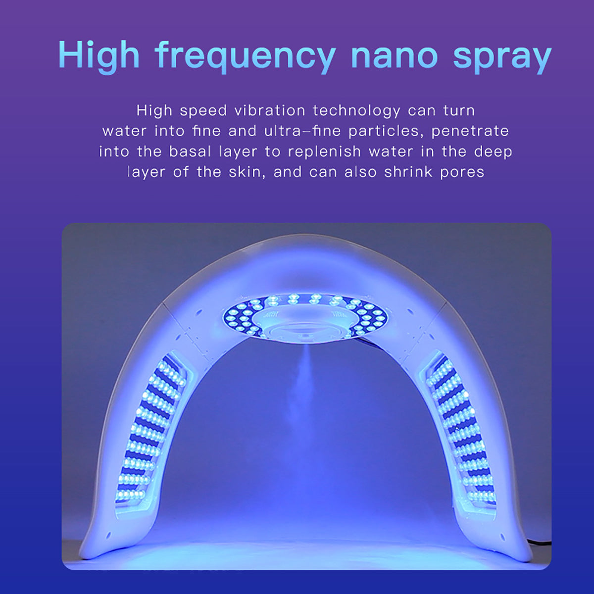 SQ97 – urządzenie LED z 170 diodami, 7 kolorami światła i mgiełką nano