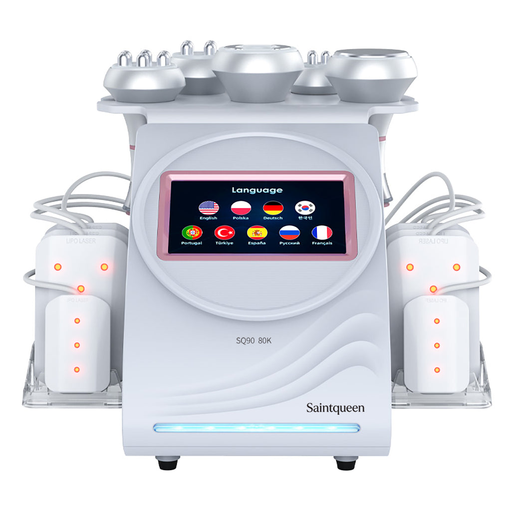SQ90C Pro – urządzenie do kawitacji 80K 6 w 1 z RF i panelami laserowymi