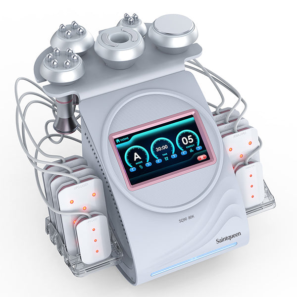 SQ90C Pro – urządzenie do kawitacji 80K 6 w 1 z RF i panelami laserowymi