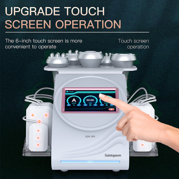 SQ90C Pro – urządzenie do kawitacji 80K 6 w 1 z RF i panelami laserowymi