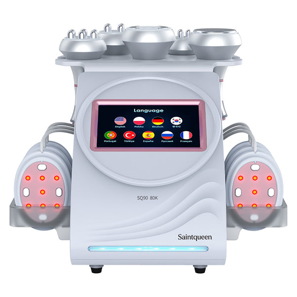 SQ90B Pro – urządzenie do kawitacji 80K 6 w 1 z RF, czerwonym światłem i mikroprądami