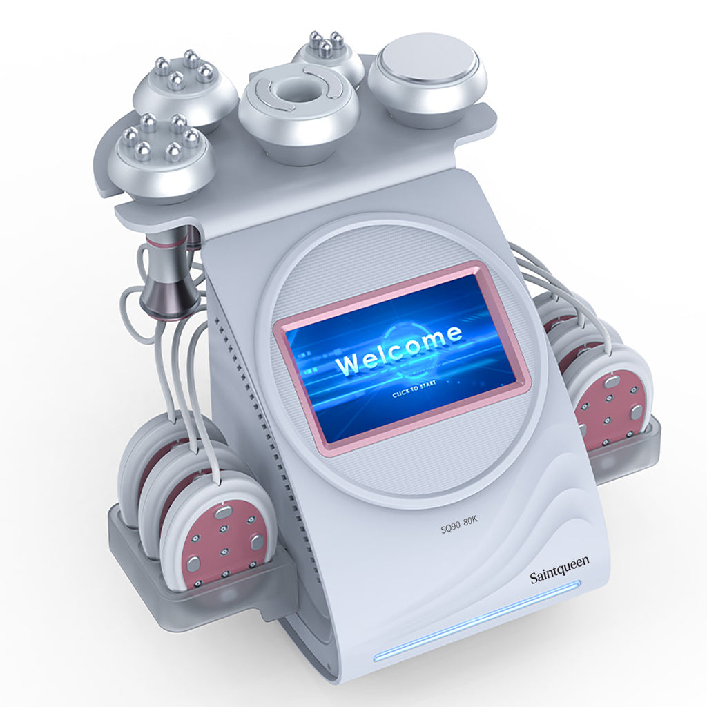 SQ90B Pro – urządzenie do kawitacji 80K 6 w 1 z RF, czerwonym światłem i mikroprądami