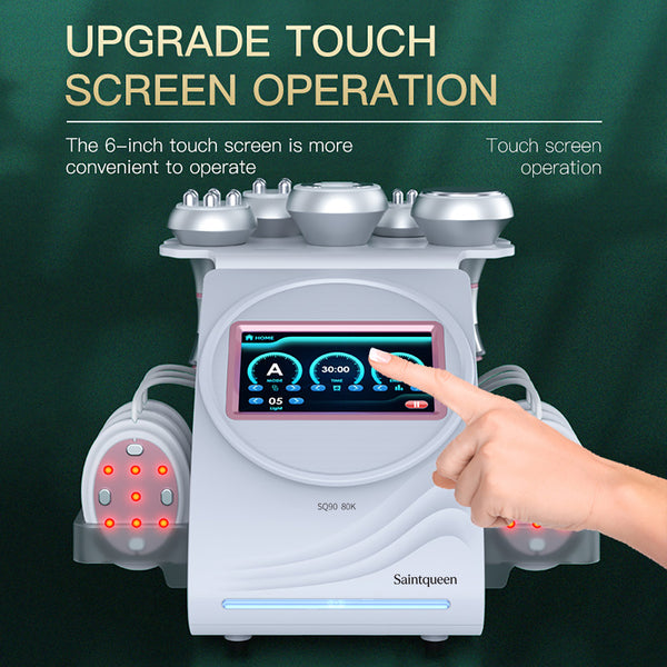 SQ90B Pro – urządzenie do kawitacji 80K 6 w 1 z RF, czerwonym światłem i mikroprądami