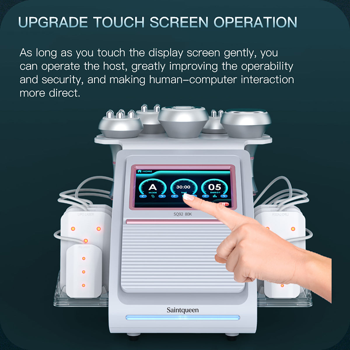SQ92C Pro – urządzenie do kawitacji 80K 6 w 1 z RF i panelami laserowymi
