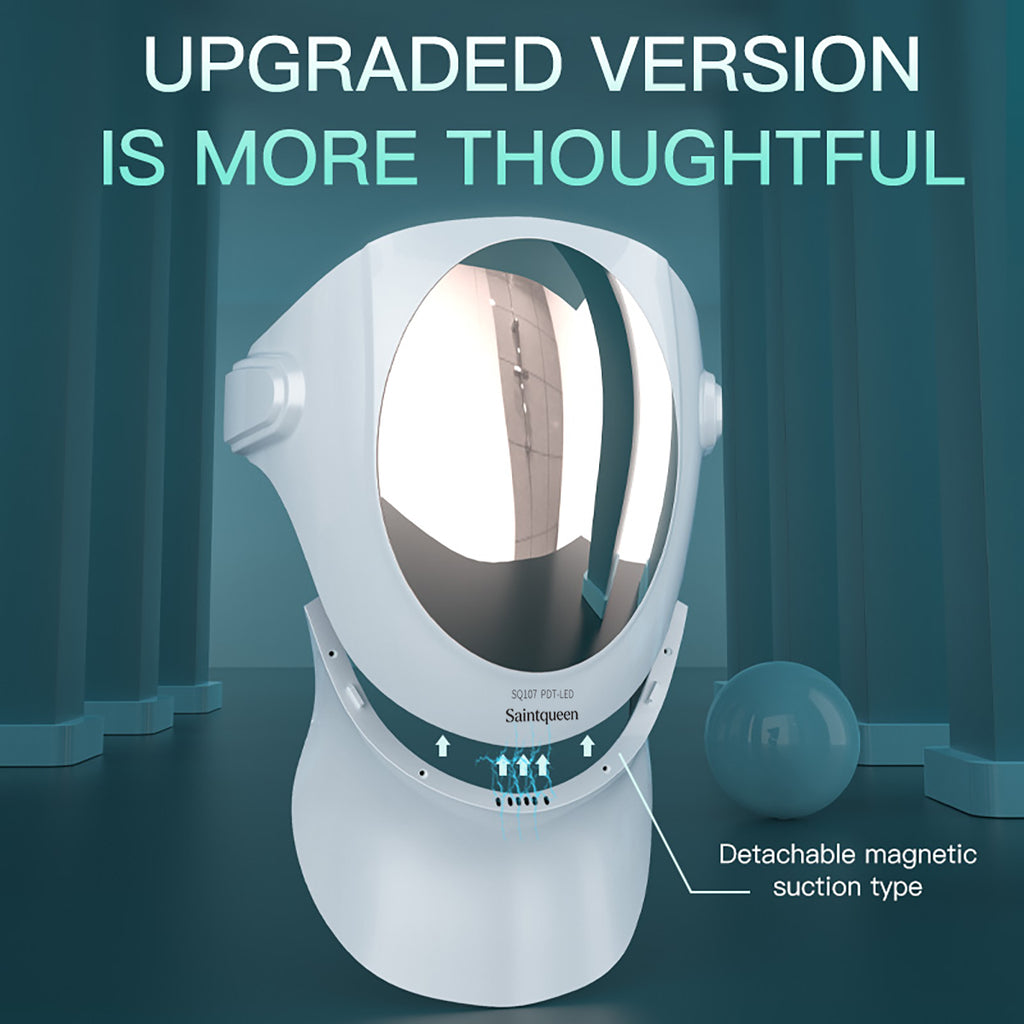 SQ107 — maska LED do twarzy i szyi z 153 diodami