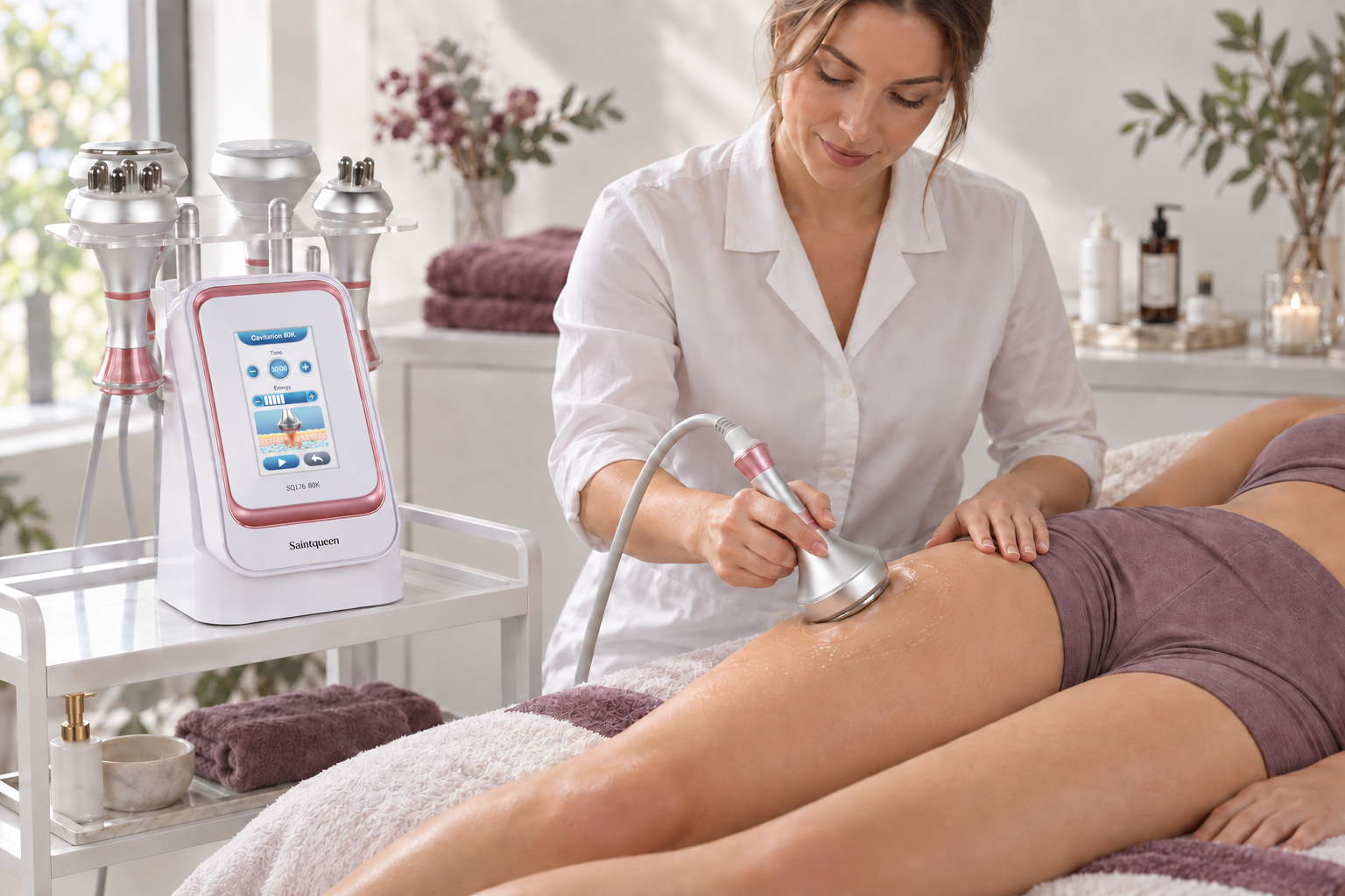 SQ176A Basic – urządzenie do kawitacji 80K 4 w 1 z RF i masażem próżniowym Drugie zdjęcie produktu